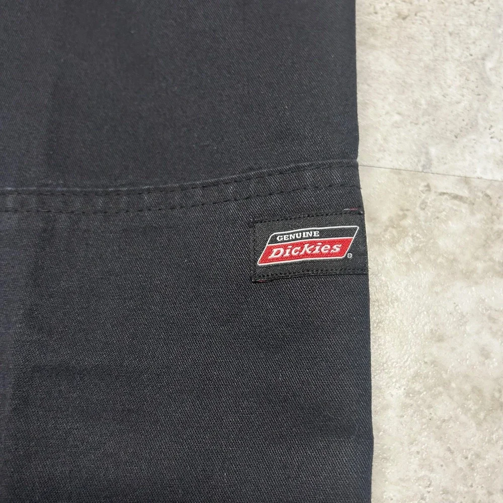 Dickies Loose Fit Double Knee Work Pants Black Mens 34x30 Streetwear Skater